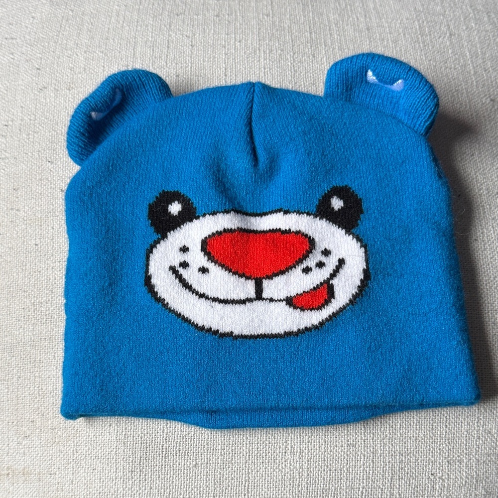 Blue Bear Kids Hat with ears